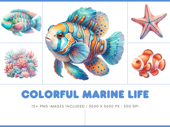 Colorful Marine Life Animals: A Creative and Educational Resource