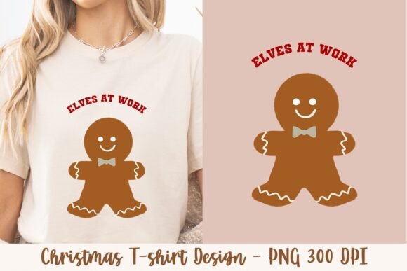 Elves at Work Gingerbread 2: A Creative and Versatile Design for Modern Merchants and Artists