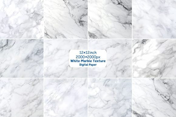 Enhancing Creativity with the White Marble Texture Digital Paper Bundle