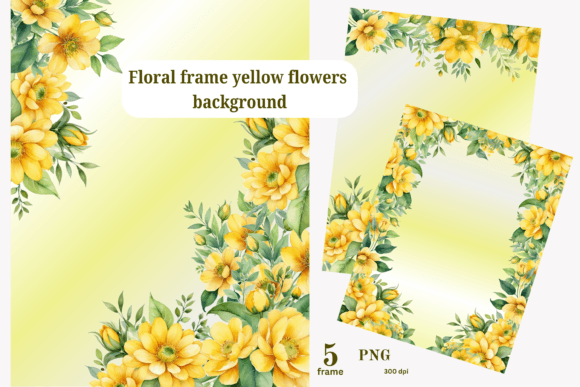Floral Watercolor Frame Background: A Versatile Design Element for Creative Projects