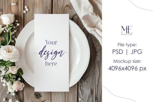 Menu Mockup 4x9 Card, Table Card Mock Up: A Practical Tool for Real-World Design Projects