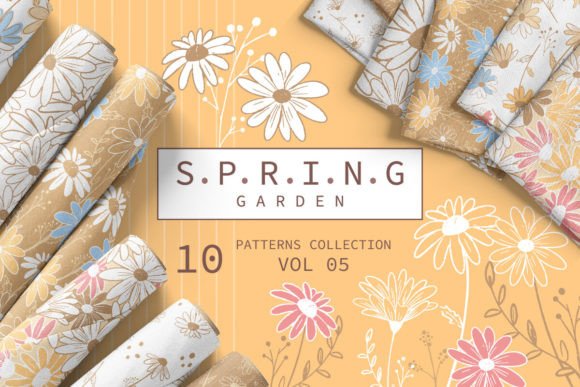 Spring Garden Pattern Collection Vol 05: A Versatile Resource for Creative Projects