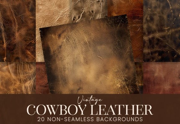 Vintage Rough Distressed Cowboy Leather